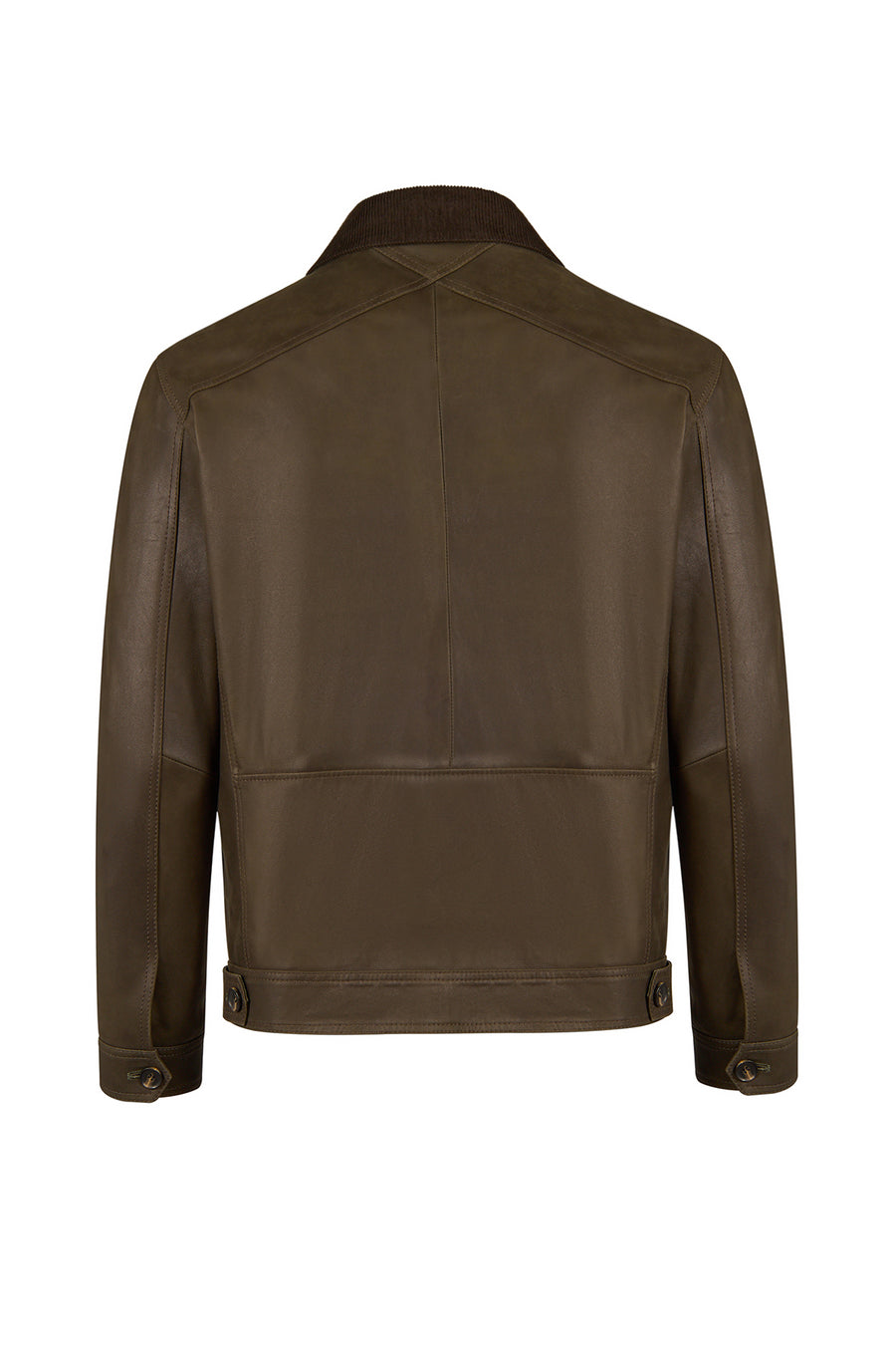 Explorer Male Green Suede Leather Jacket