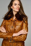 Cornelia Women's Leather Jacket | Derimod