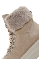 Women's Beige Thick Soled Casual Boots | Derimod