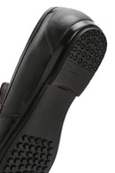 Men's Black Leather Classic Loafer | Derimod