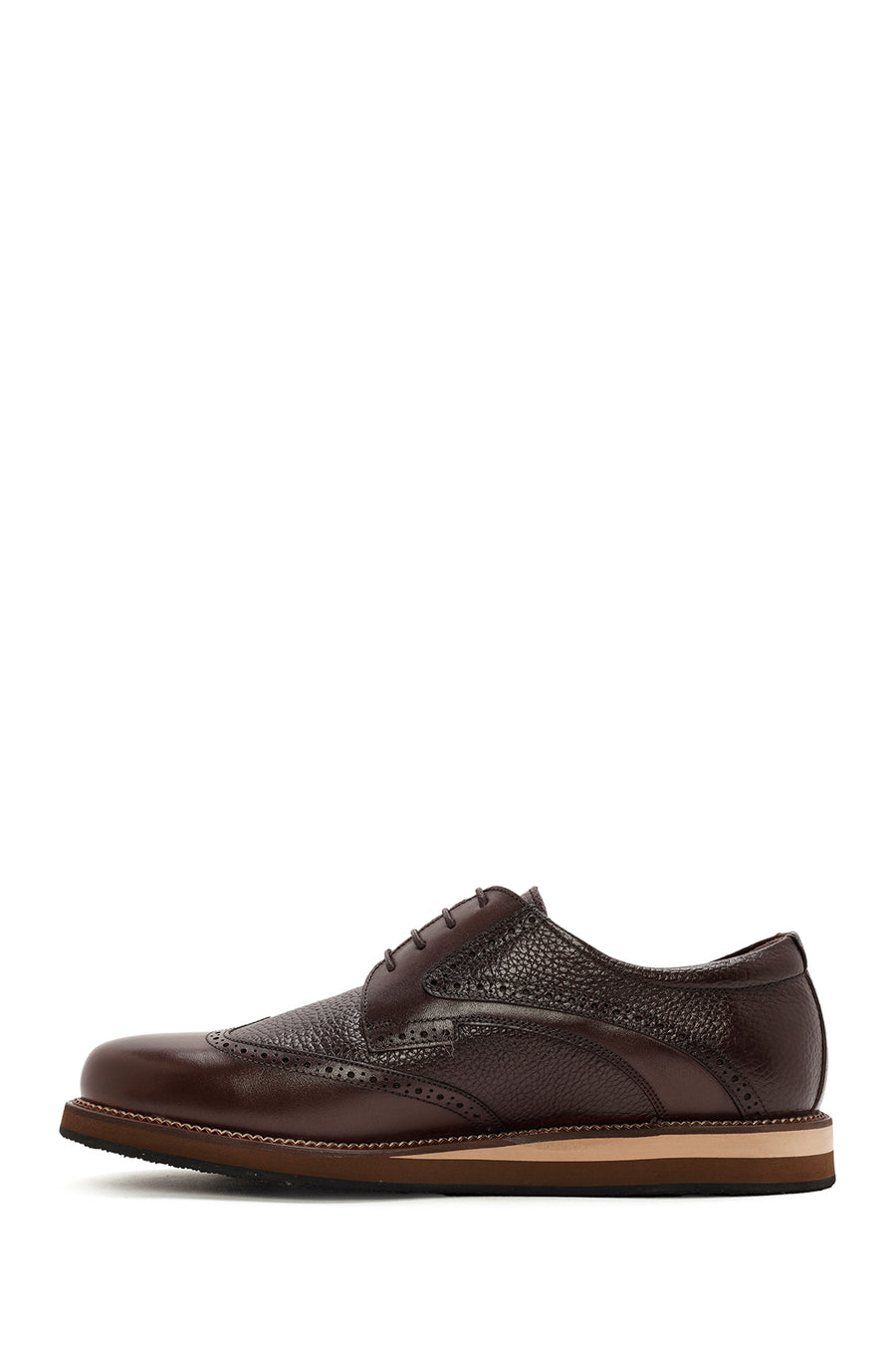 Men's Brown Lace-up Leather Casual Shoes