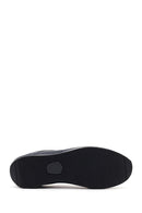 Male Navy Lace-up Leather Casual Sneaker | Derimod