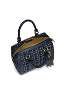 Geox Women's Navy Blue D Zene S Long Strap Leather Handbag | Derimod