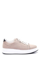 Erkek Gri Nubuk Deri Sneaker | Derimod
