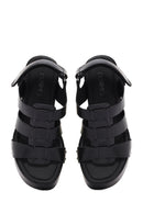 Women's Black Strappy Platform Heeled Sandals | Derimod