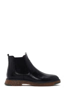 Men's Black Leather Casual Chelsea Boots | Derimod