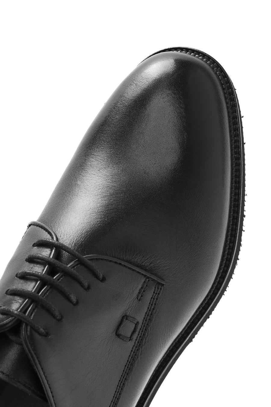 
Men's Black Lace-Up Leather Classic Shoes
