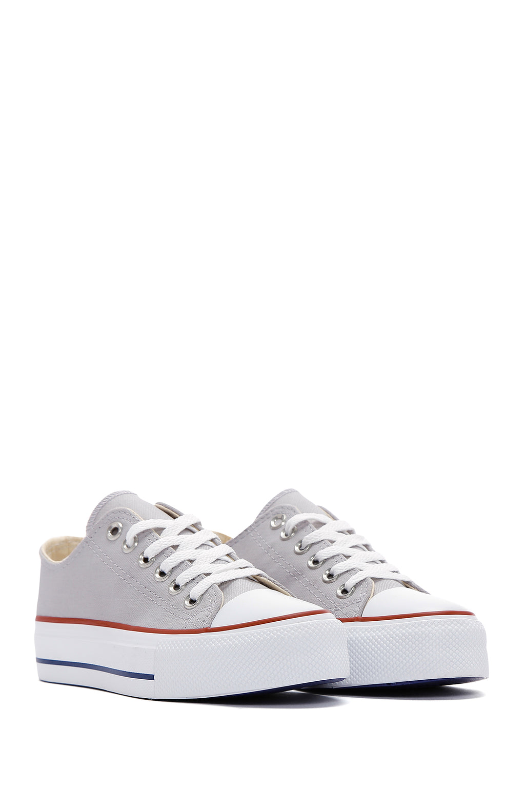 Kadın Gri Kumaş Sneaker