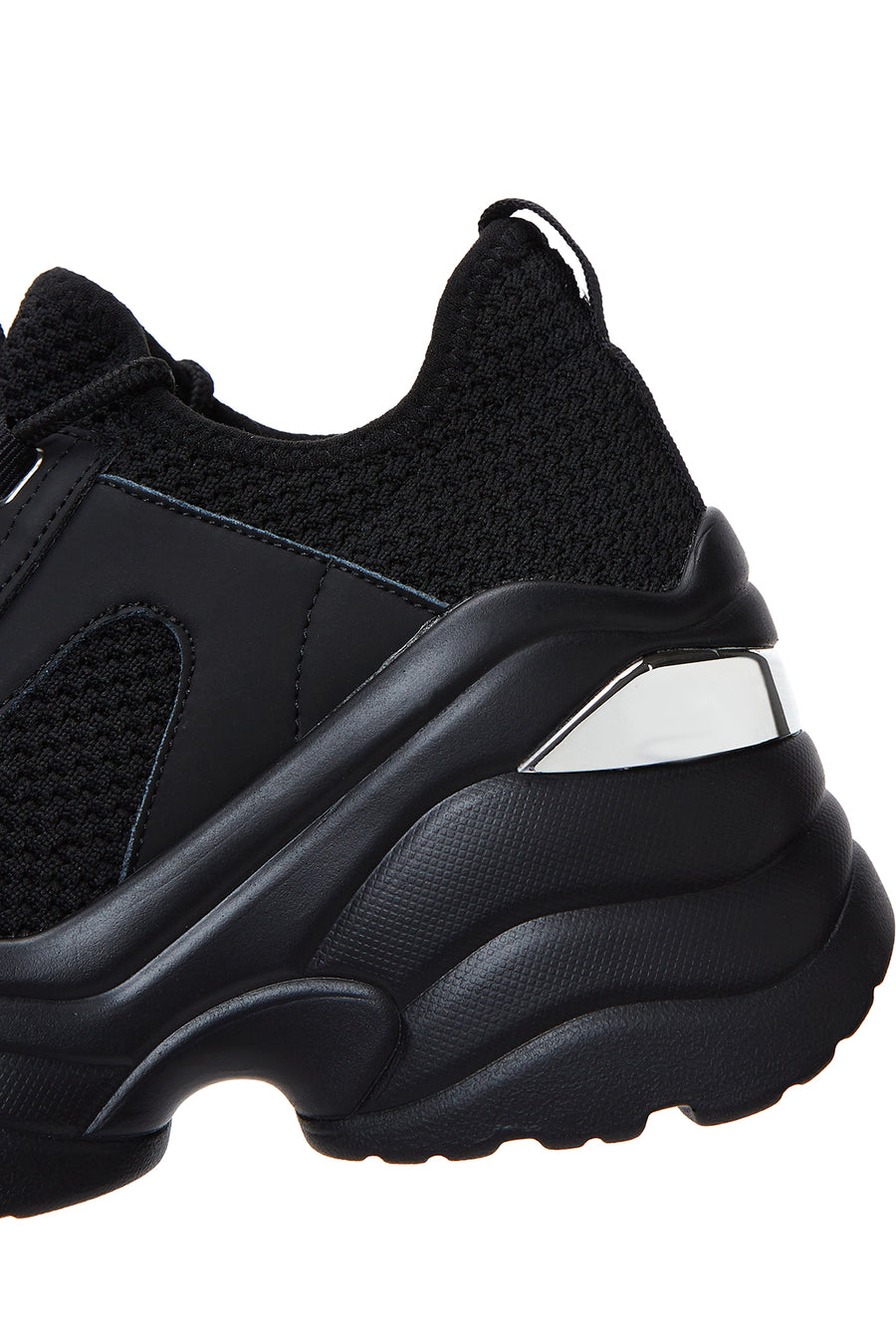 Kadın Siyah Kalın Tabanlı Sneaker