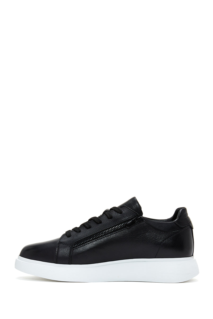 Men's Black Leather Sneaker