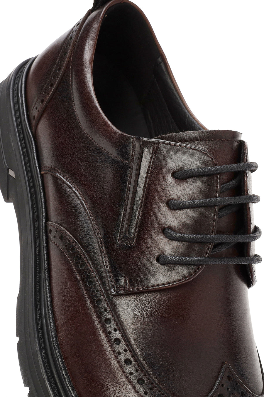 Men's Brown Lace-up Leather Casual Shoes