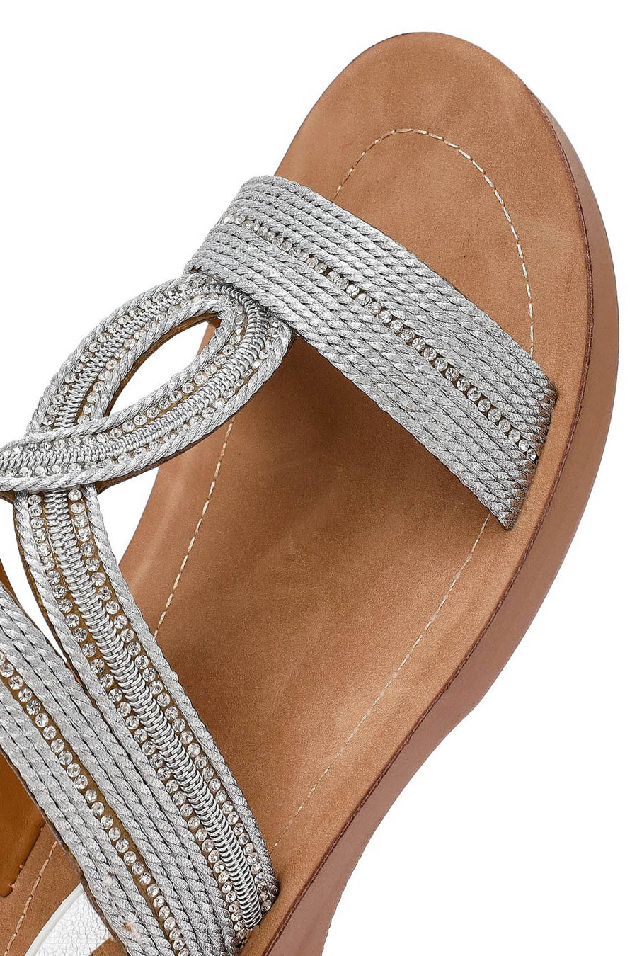 Women's Silver Stone Sandals