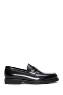 Men's Black Leather Classic Loafer | Derimod