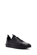 Men's Black Lace-up Leather Sneaker | Derimod