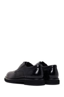 Male Black Lace-Up Leather Casual Shoes | Derimod
