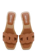 Women's Tan Slippers | Derimod