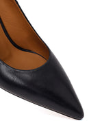 Kadın Siyah İnce Topuklu Deri Stiletto | Derimod