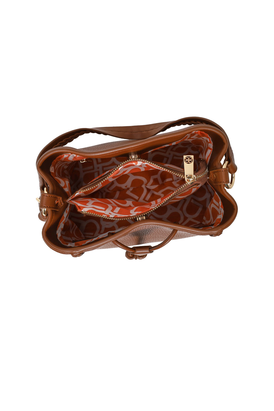 Woman Brown Long-Strap Shoulder Bag