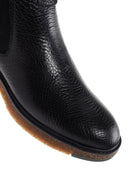 Men's Black Leather Casual Chelsea Boots | Derimod