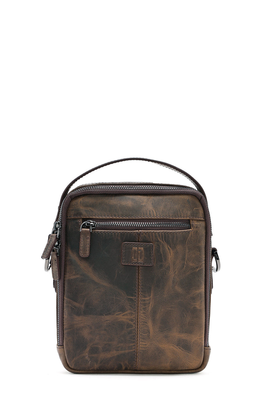 Men's Mink Leather Messenger Bag