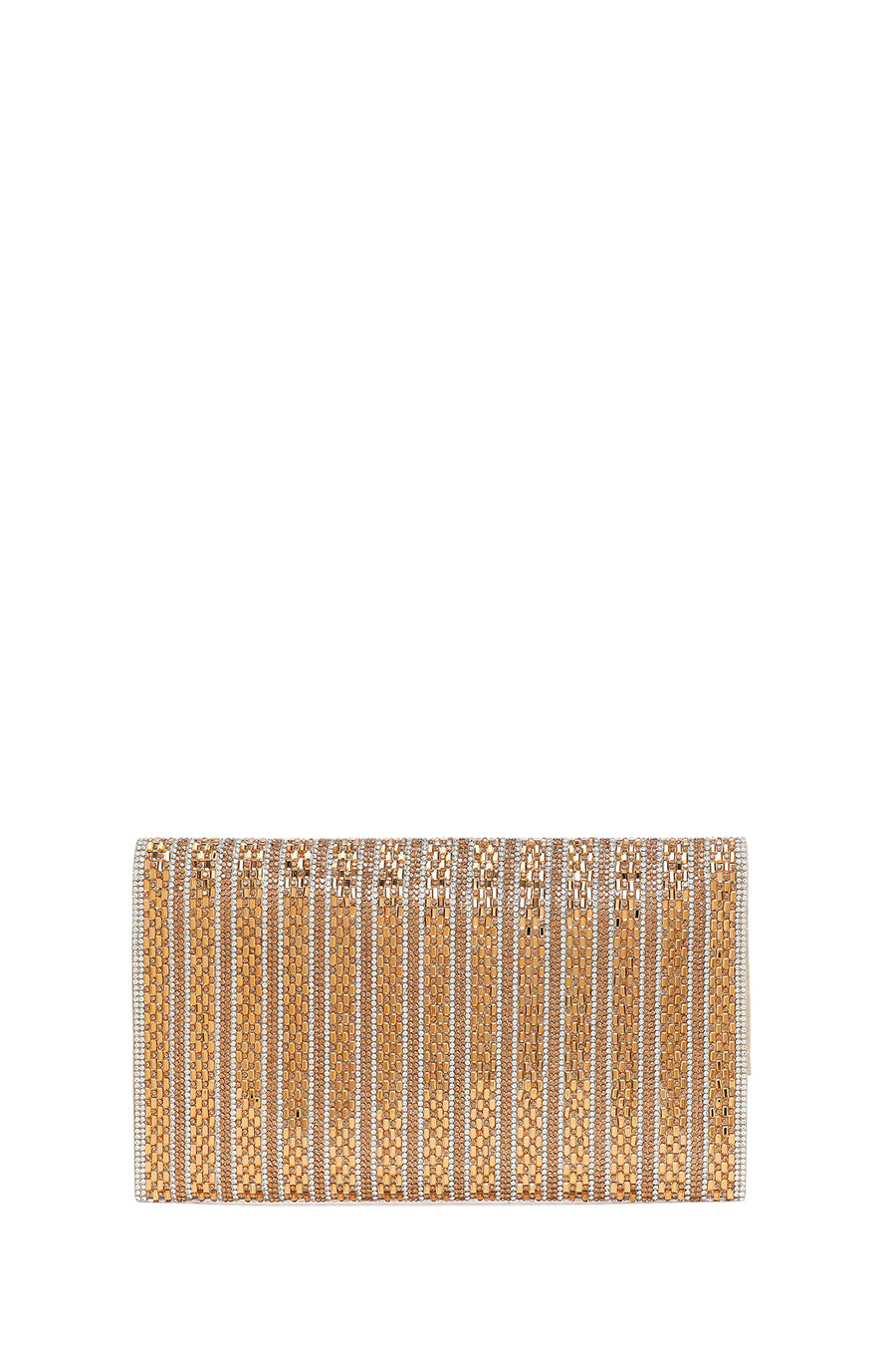 Woman Pink Chain-Strap Embellished Evening Bag