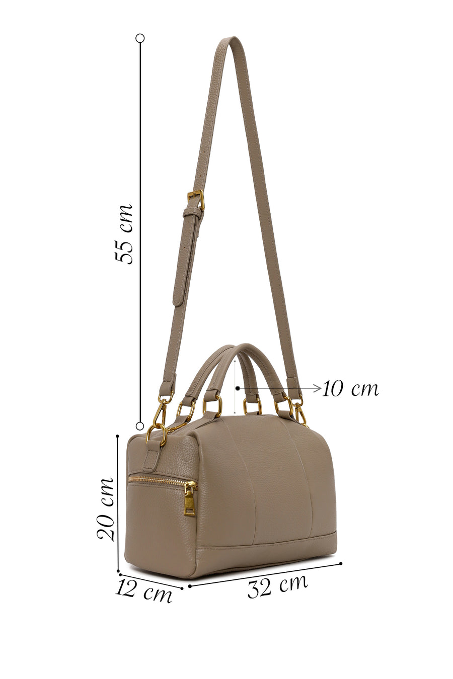 Woman Mink Long Strap Shoulder Bag