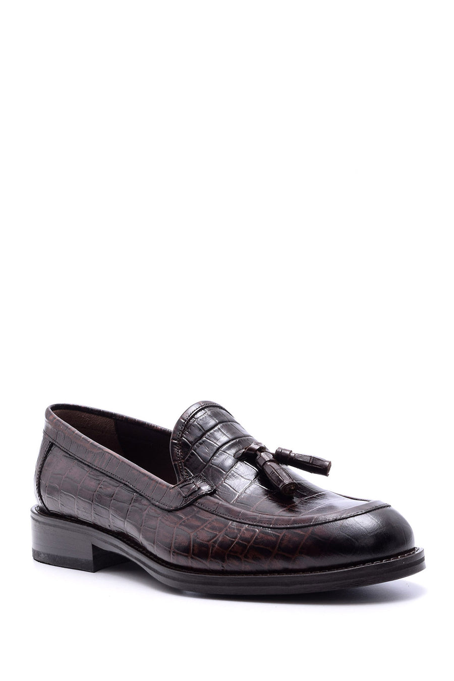Men's Leather Leather Crocodile Patterned Shoes