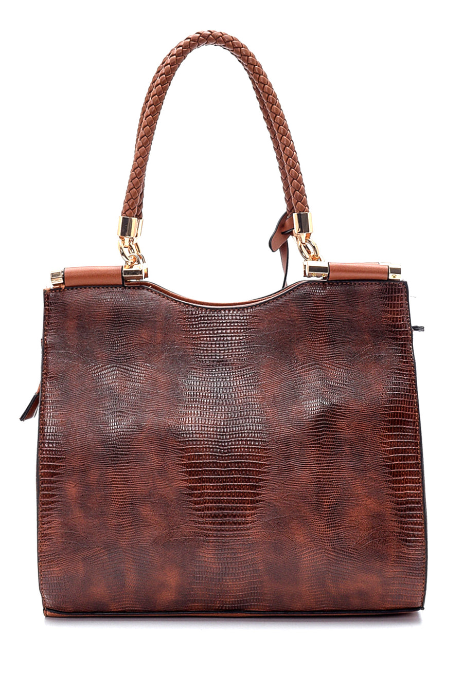 Women's Snakeskin Patterned Shoulder Bag