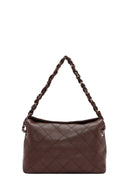 Women's Brown Printed Shoulder Bag | Derimod