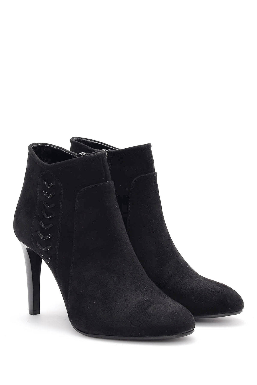 Women's Suede Heeled Boots