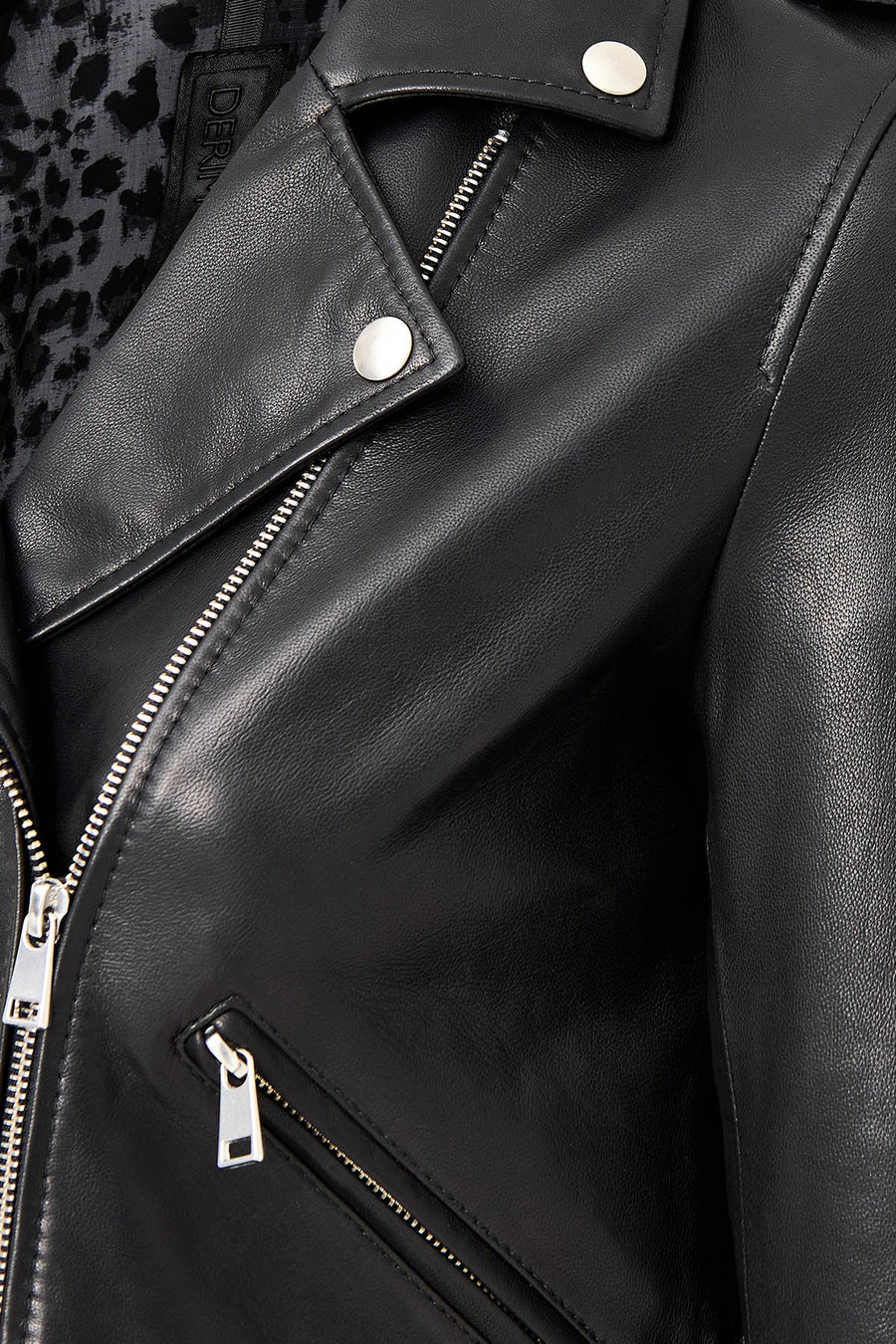 Eliza Women's Black Biker Short Leather Jacket