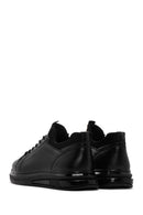 Men's Black Thick Sole Lace Up Leather Sneaker | Derimod