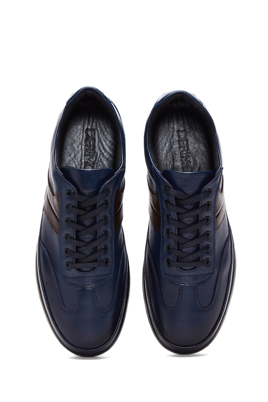 Men's Navy Blue Leather Casual Shoes