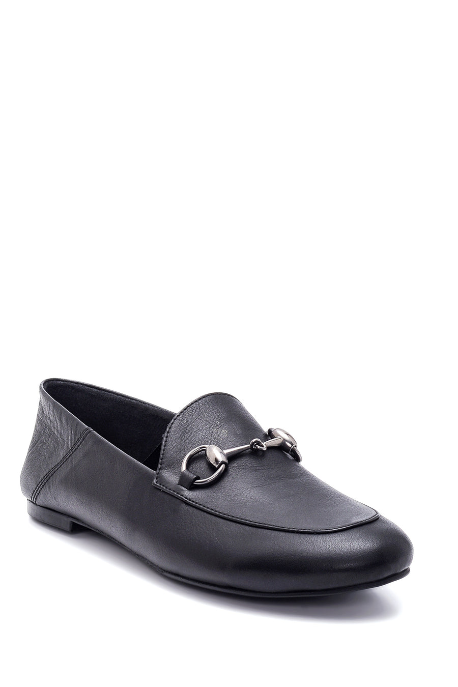 Women's Leather Buckle Loafer