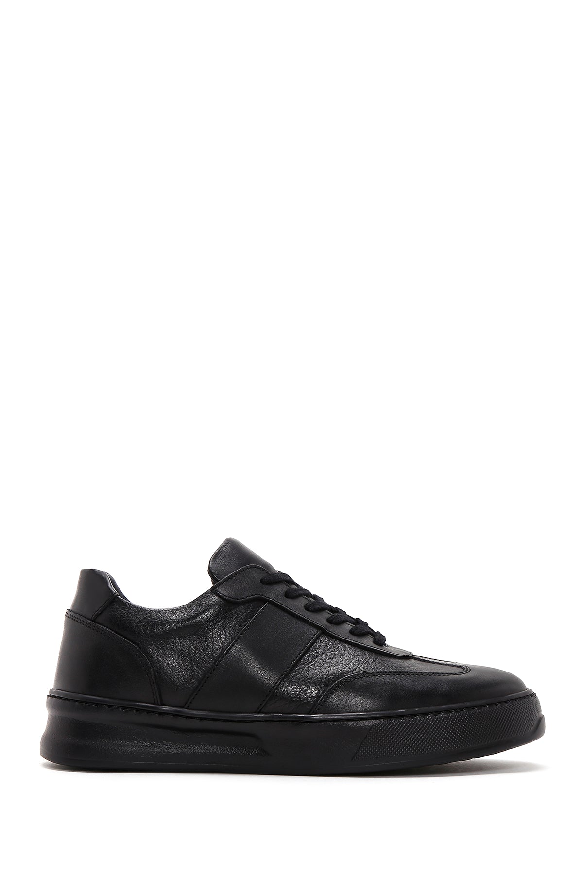 Men's Black Leather Sneaker 23WFD6882FT | Derimod