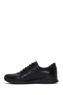 Men's Black Leather Casual Sneaker | Derimod