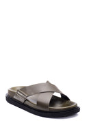 Men's Leather Slippers | Derimod