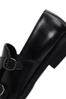 Erkek Siyah Çift Tokalı Deri Casual Loafer | Derimod