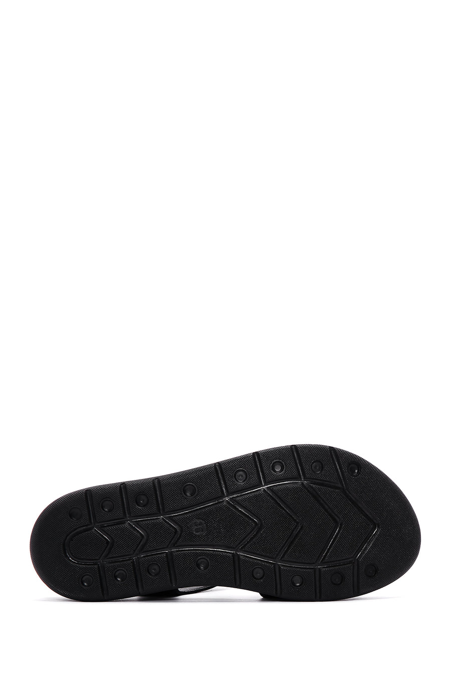 Women's Black Ankle Strap Leather Comfort Sandals