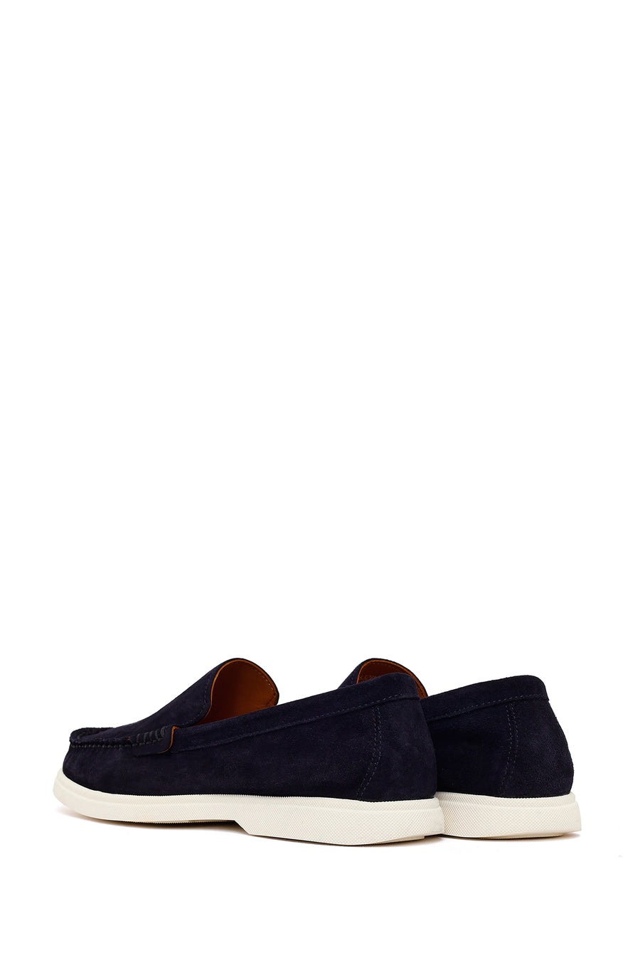 Male Navy Suede Leather Loafer