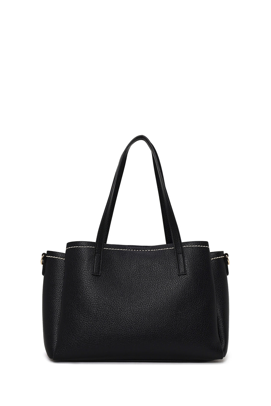 Woman Black Long-Strap Shoulder Bag