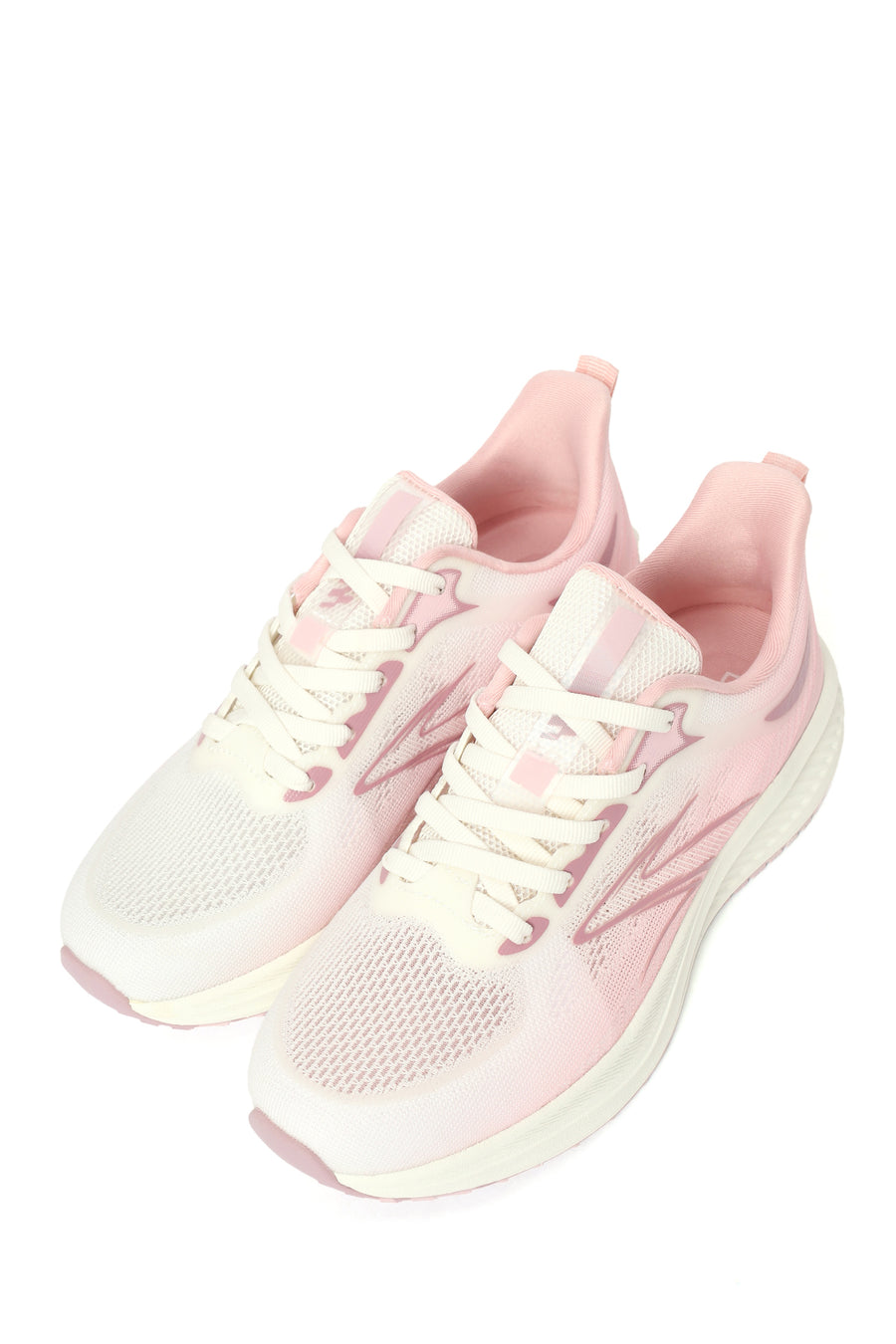 Derimod Zero Woman White Lace-Up Chunky-Soled Fabric Sneakers