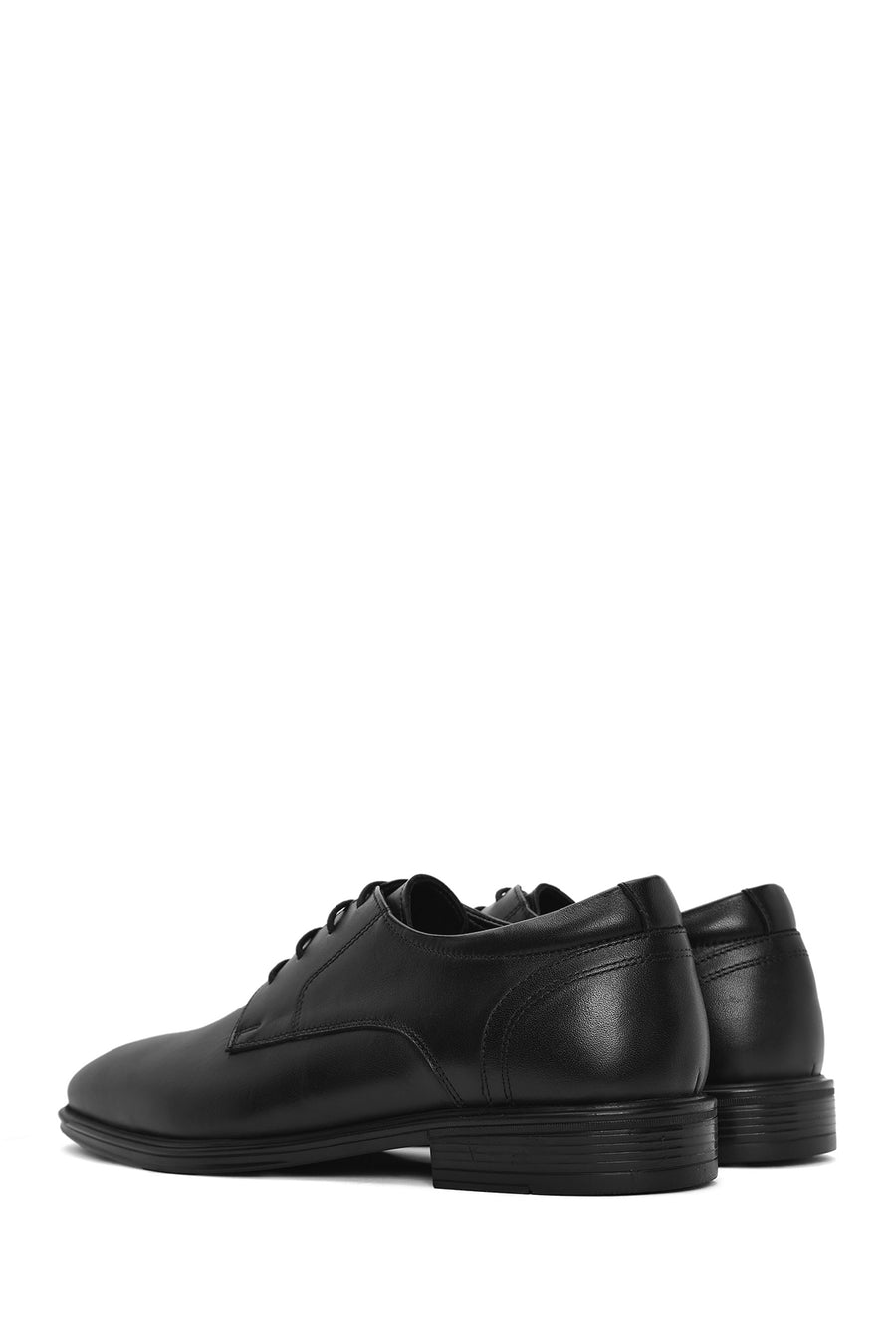 Men's Black Lace-Up Comfort Leather Classic Shoes