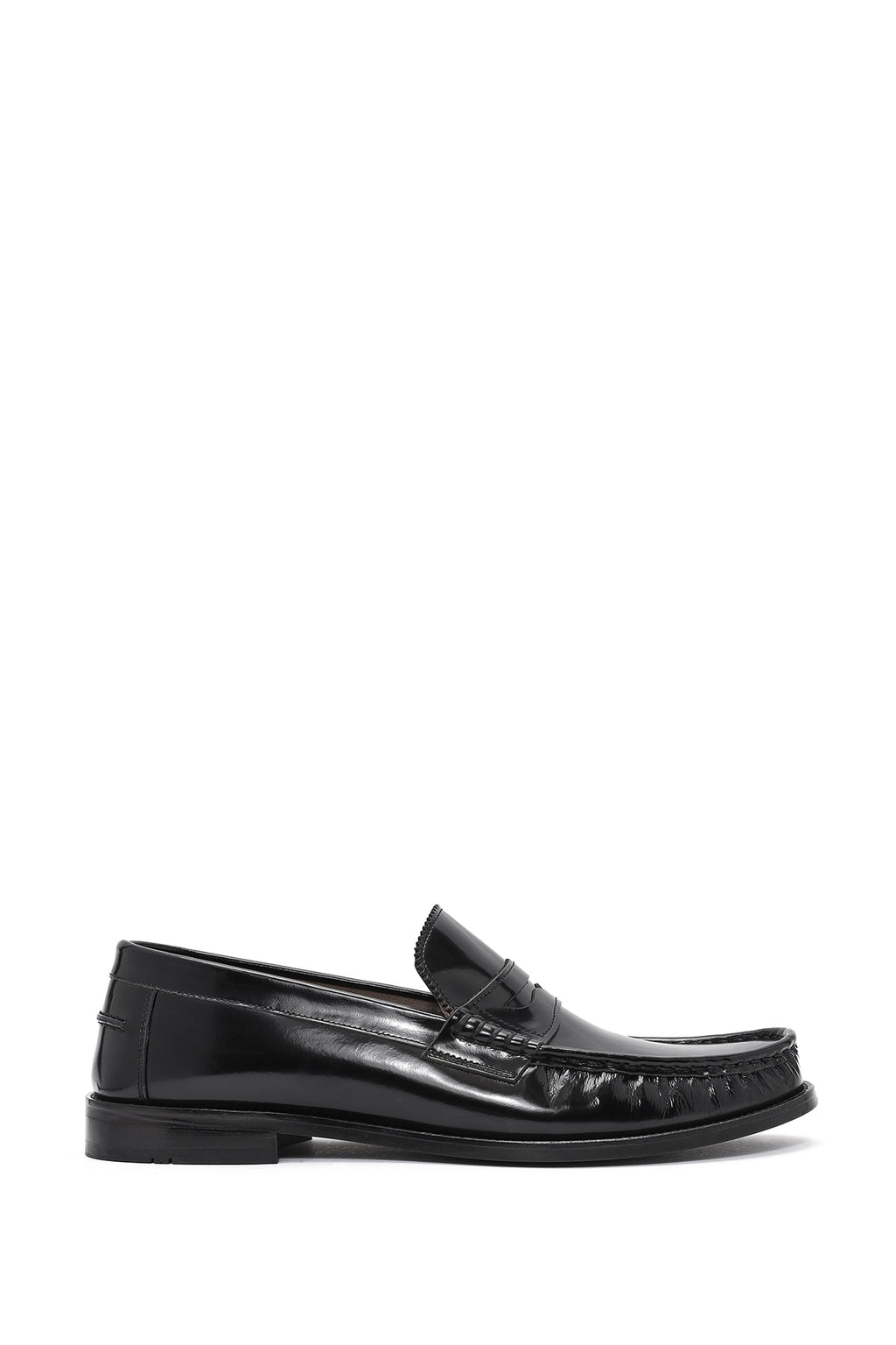 Erkek Siyah Deri Klasik Loafer