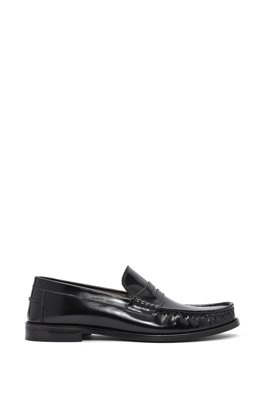 
Men's Black Leather Classic Loafer
 25SFD601722 | Derimod