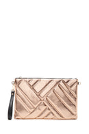 Women's Rose Gold Metallic Clutch Bag | Derimod