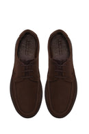 Male Brown Lace-Up Nubuck Leather Casual Shoes | Derimod