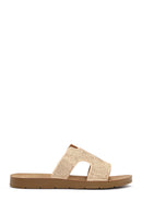 Women's Gold Stone Slippers | Derimod