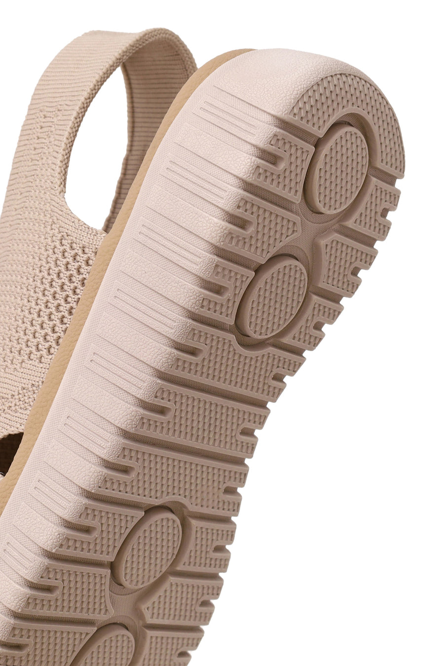 Woman Beige Thick-Soled Comfort Sandal