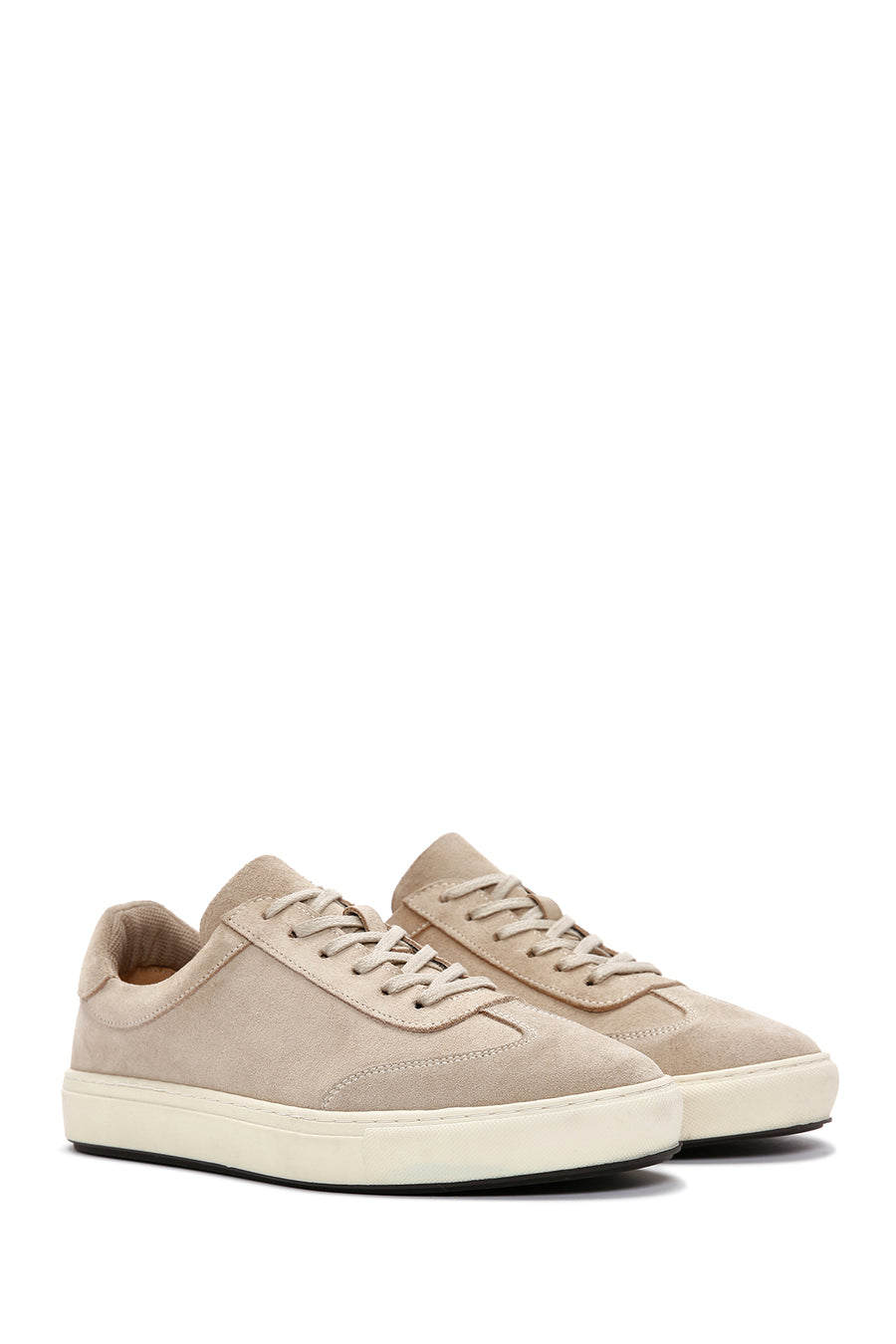Men's Beige Suede Leather Sneaker